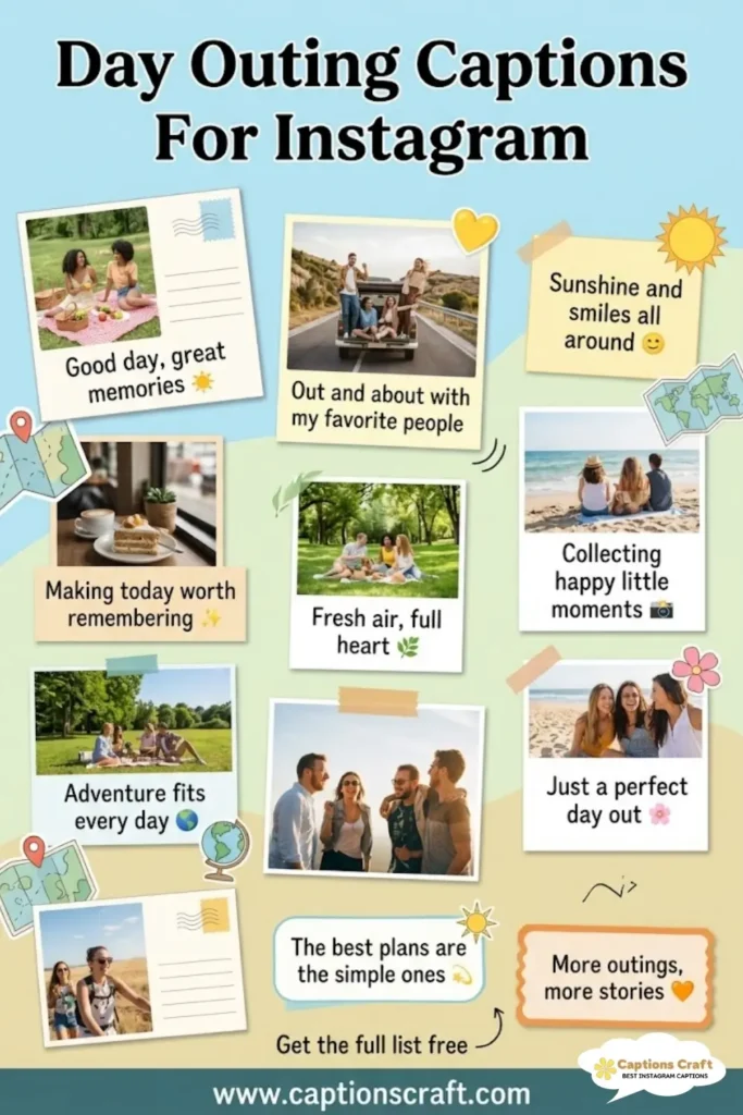 Unforgettable Day Outing Captions For Instagram and Quotes to Inspire 129+ Fun Adventures