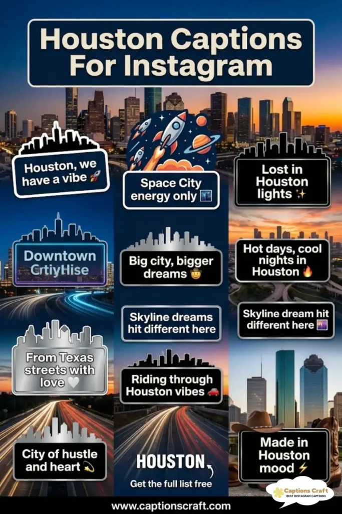 137+ Inspiring Houston Captions For Instagram and Quotes to Shine Bright in the Bayou