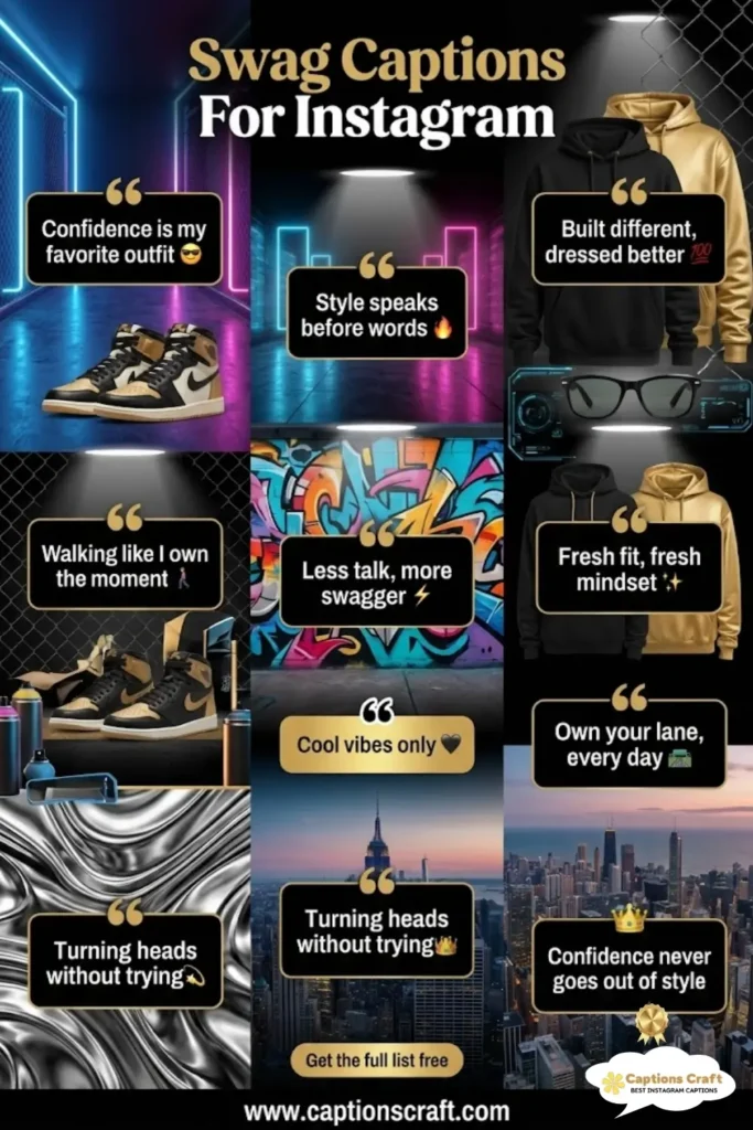 123+ Dynamic Swag Captions For Instagram and Quotes to Amp Up Your Profile in 2026