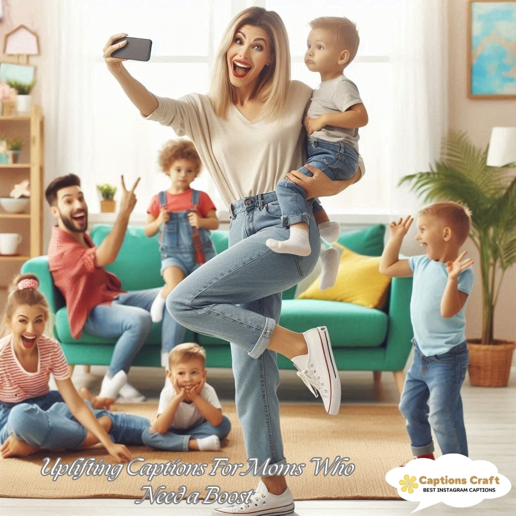 Uplifting Captions For Moms Who Need a Boost