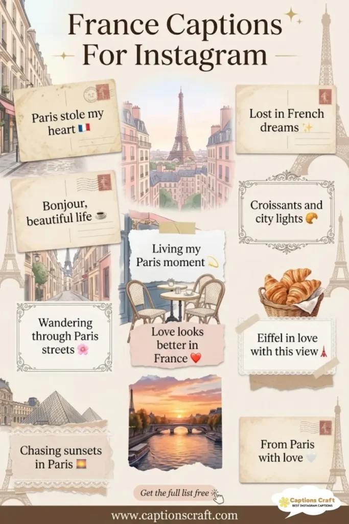 139+ Inspiring France Captions For Instagram And Quotes to Spark Your Creativity