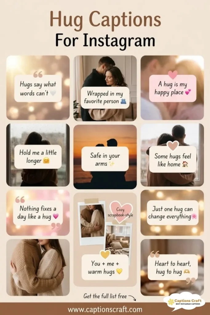 129+ Heartfelt Hug Captions For Instagram And Quotes to Spread Love and Warmth
