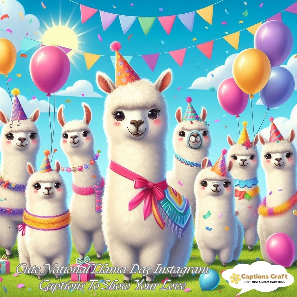 145+ Delightful National Llama Day Captions and Quotes to Share the Love