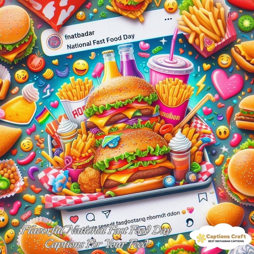 137+ Savory National Fast Food Day Captions and Quotes to Satisfy Your Cravings