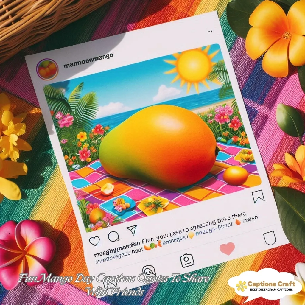123+ Delightful Mango Day Captions and Quotes to Sweeten Your Feed