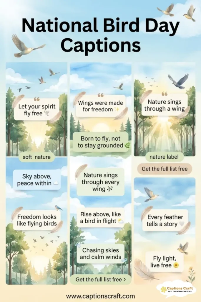 123+ Inspiring National Bird Day Captions and Quotes to Celebrate Our Feathered Friends