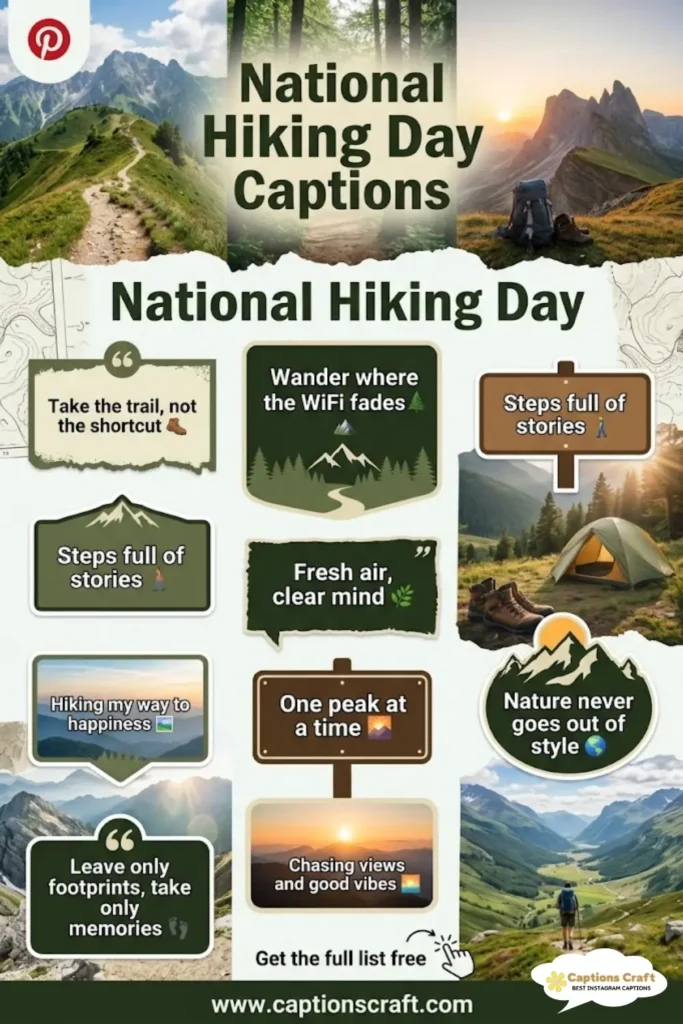 143+ Inspiring National Hiking Day Captions and Quotes for Nature Lovers