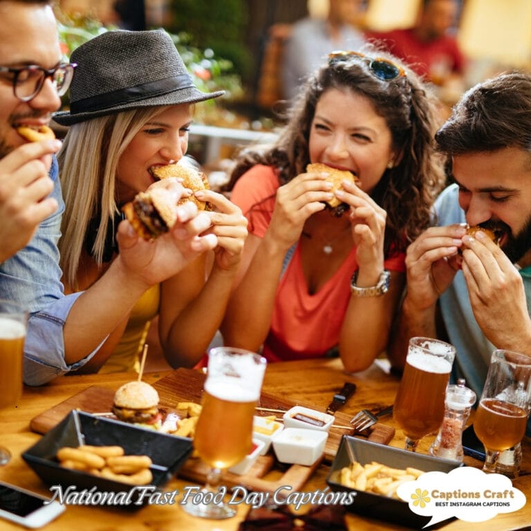National Fast Food Day Captions