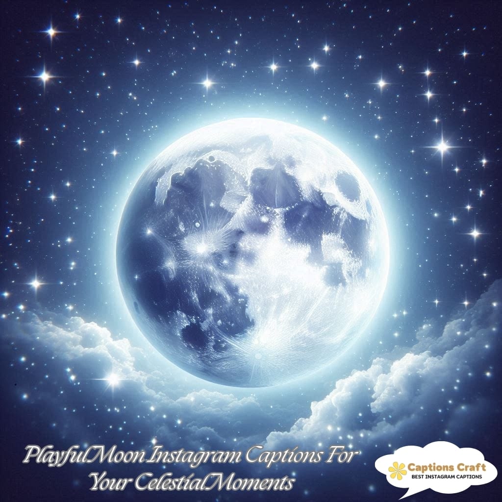 Playful Moon Instagram Captions For Your Celestial Moments