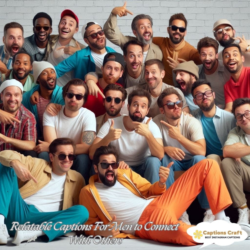 Relatable Captions For Men to Connect With Others