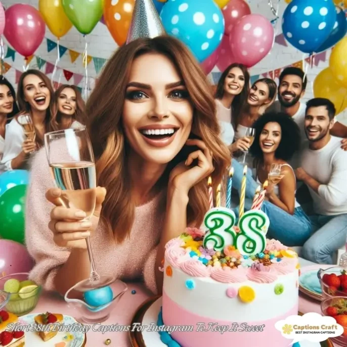 Short 38th Birthday Captions For Instagram To Keep It Sweet