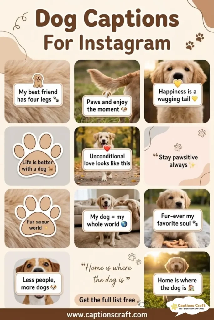 Paw-sitively Charming Dog Captions For Instagram and Quotes That Will Delight 129+ Dog Lovers