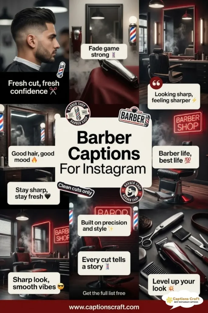 Charming Barber Captions For Instagram and Quotes That Will Inspire 137+ Stylish Cuts