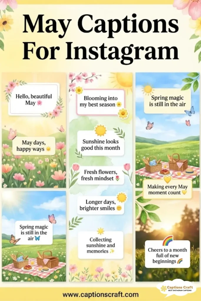 135+ Inspiring May Captions For Instagram and Quotes to Brighten Your Feed