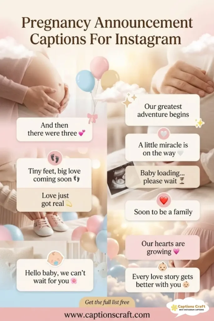 149+ Magical Pregnancy Announcement Captions For Instagram and Quotes to Share Joy