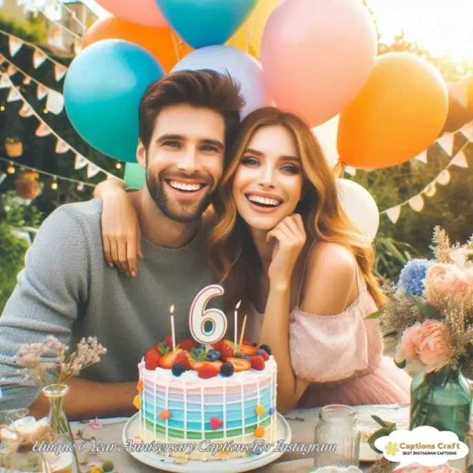 Unique 6 Year Anniversary Captions For Instagram