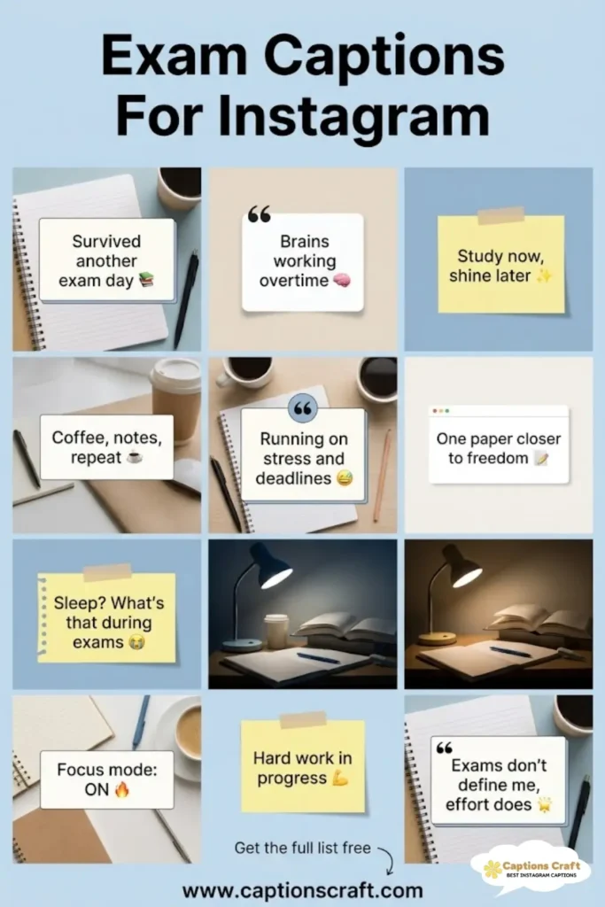 Study Smarter with 145+ Exam Captions For Instagram and Quotes That Inspire Success