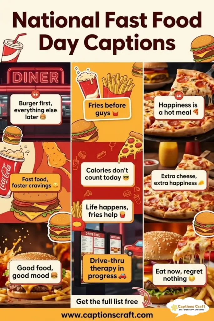 137+ Savory National Fast Food Day Captions and Quotes to Satisfy Your Cravings