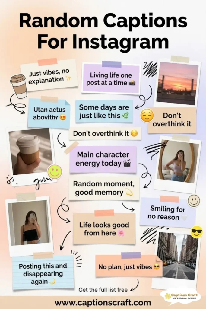 145+ Inspiring Random Captions For Instagram and Quotes to Spark Your Creativity