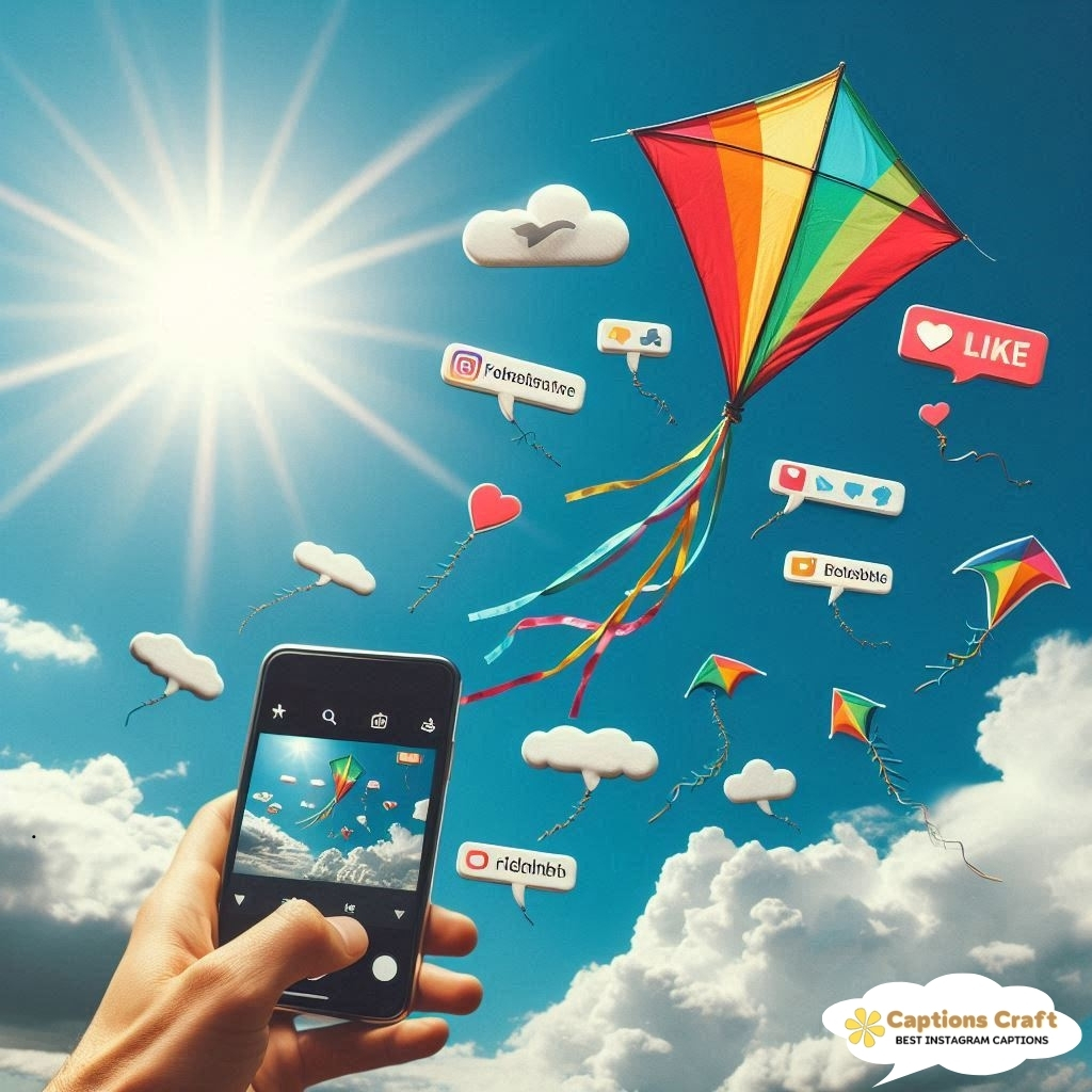 Whimsical Kite Captions For Instagram To Share Your Adventures