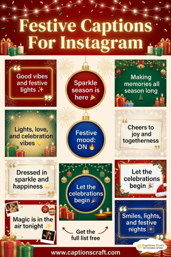 Celebrate with 139+ Festive Captions For Instagram That Spark Joy