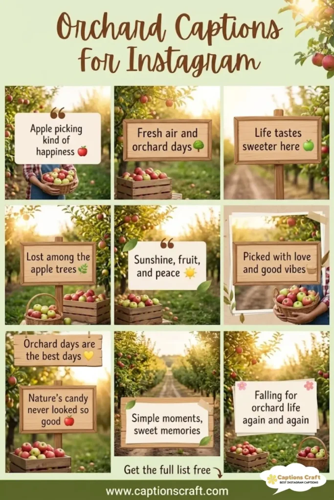 135+ Magical Orchard Captions For Instagram and Quotes to Inspire Your Feed
