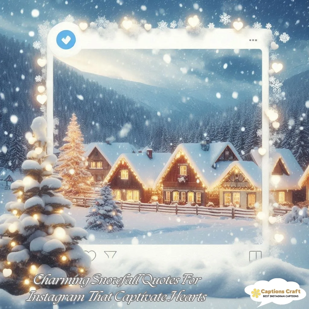137+ Magical Snowfall Captions For Instagram and Quotes to Spark Joy