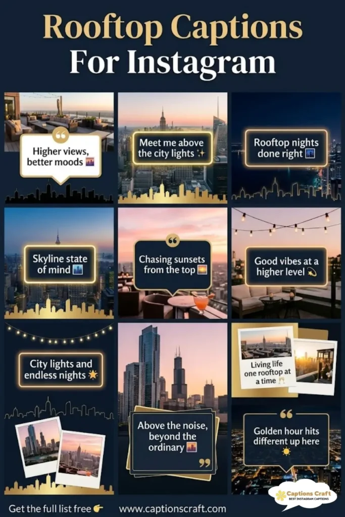 137+ Inspiring Rooftop Captions For Instagram and Quotes to Spark Your Creativity