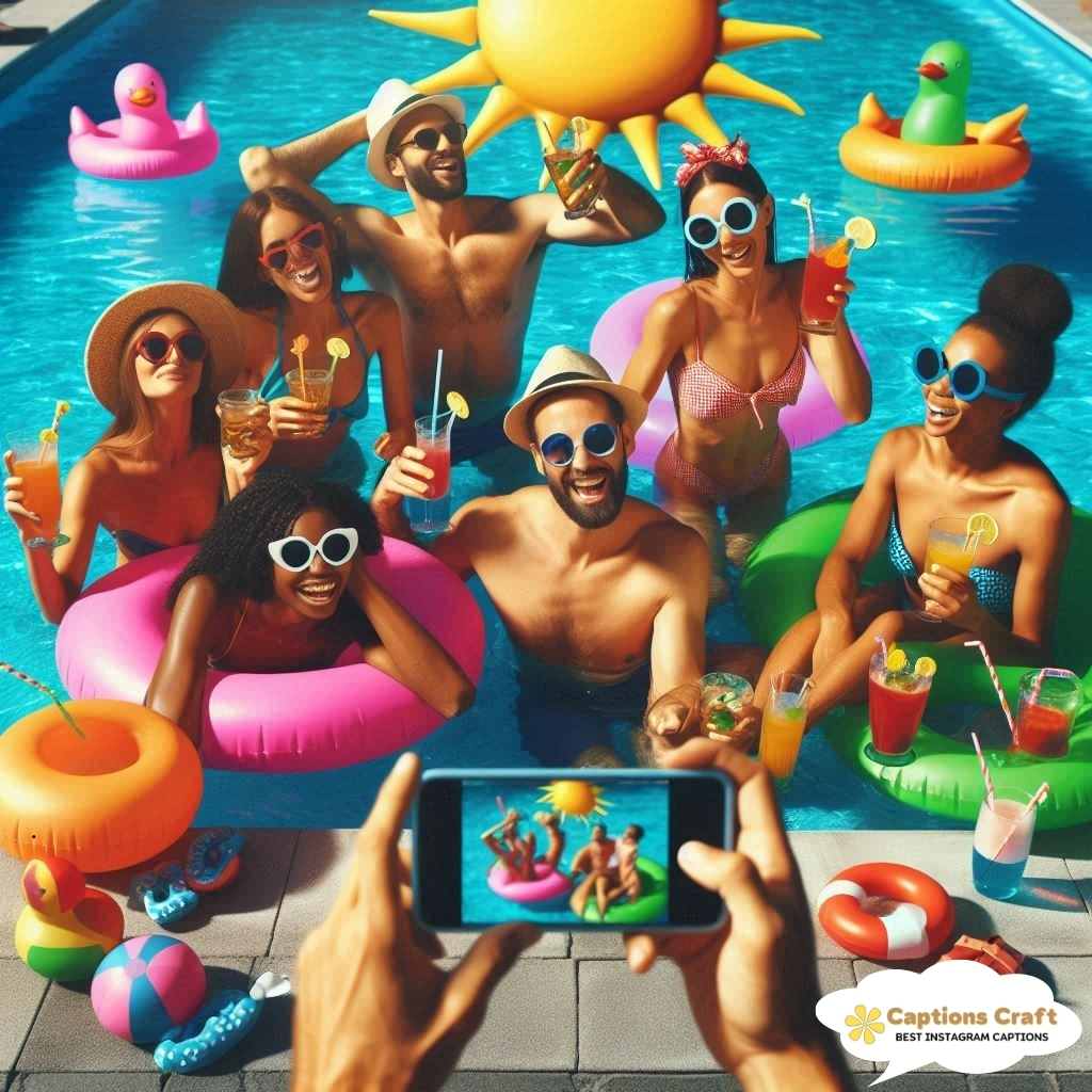 Chill Vibes Pool Captions For Instagram To Share With Friends