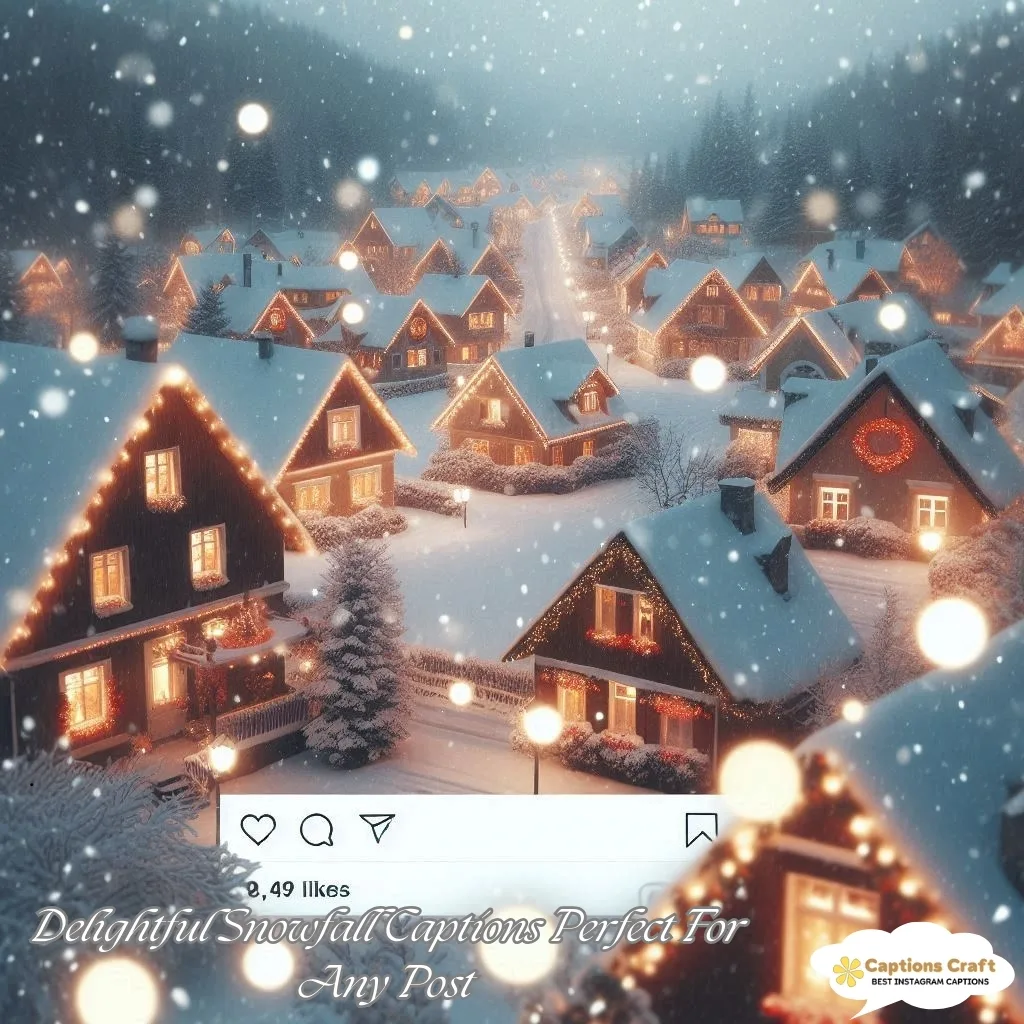 137+ Magical Snowfall Captions For Instagram and Quotes to Spark Joy