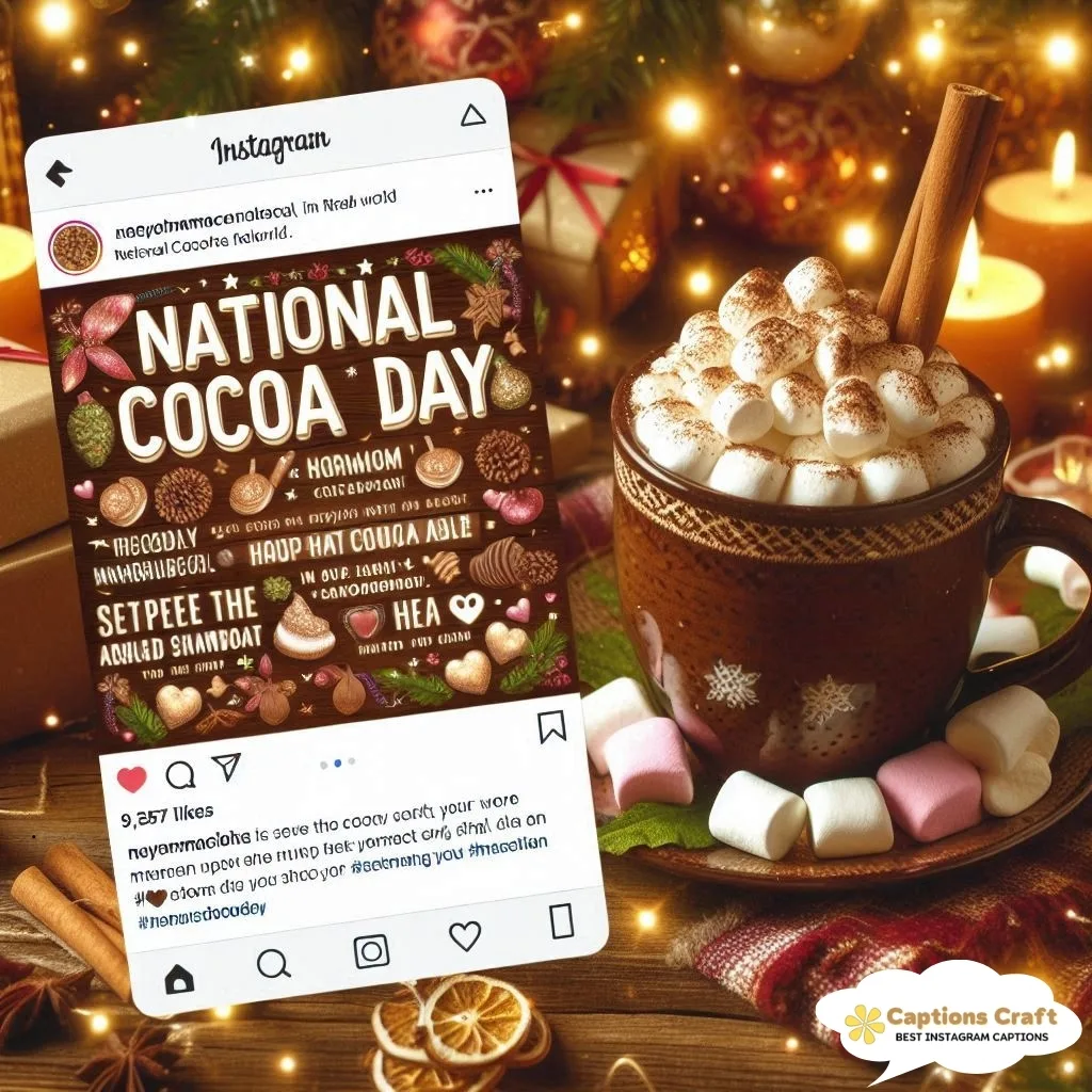 Hashtags On National Cocoa Day Captions