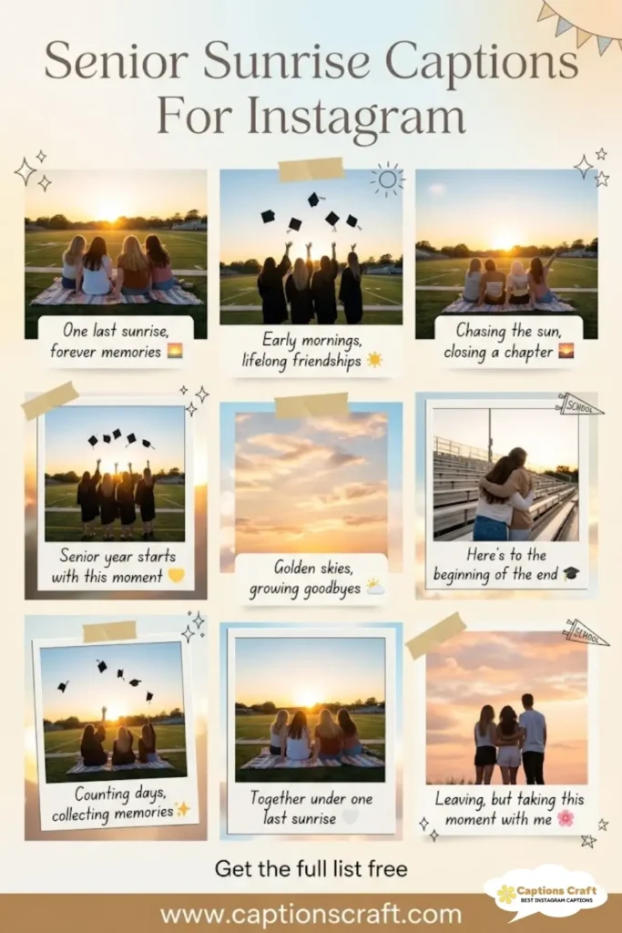 149+ Inspiring Senior Sunrise Captions For Instagram and Quotes to Shine Bright