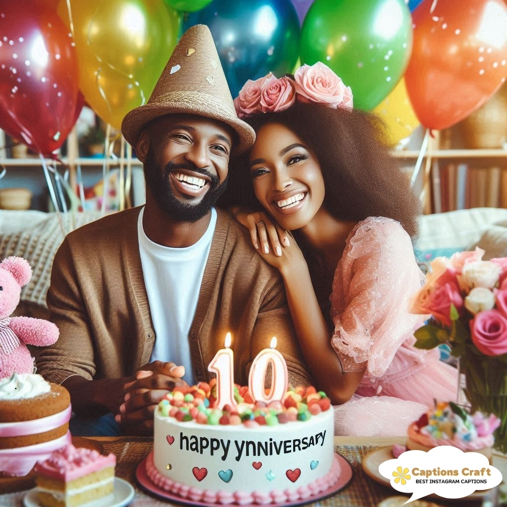 123+ Sweet 10 Year Anniversary Captions For Instagram And Quotes To Mark Ten Beautiful Years