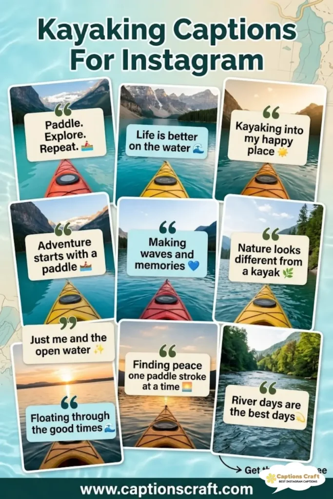 123+ Inspiring Kayaking Captions For Instagram And Quotes That Make Waves