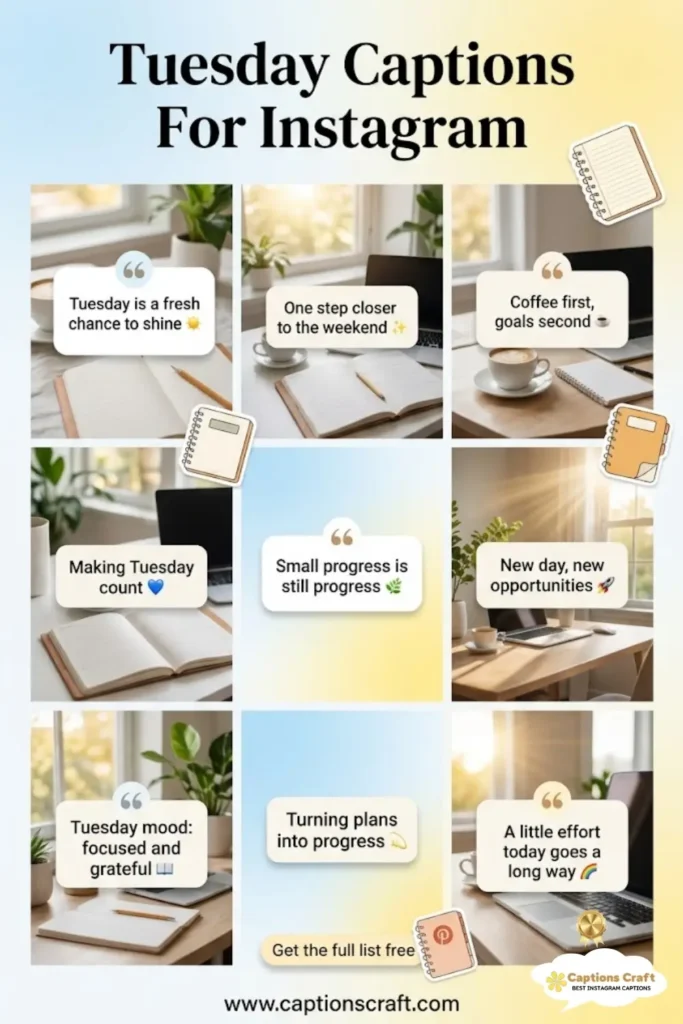135+ Essential Tuesday Captions For Instagram and Quotes That Spark Inspiration in 2026