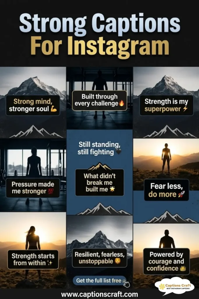 147+ Empowering Strong Captions For Instagram and Quotes That Inspire Connection