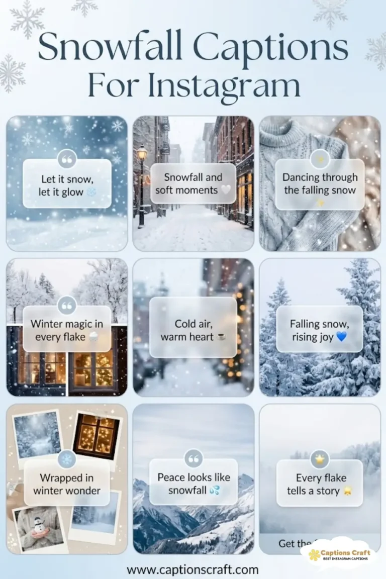 Snowfall Captions For Instagram