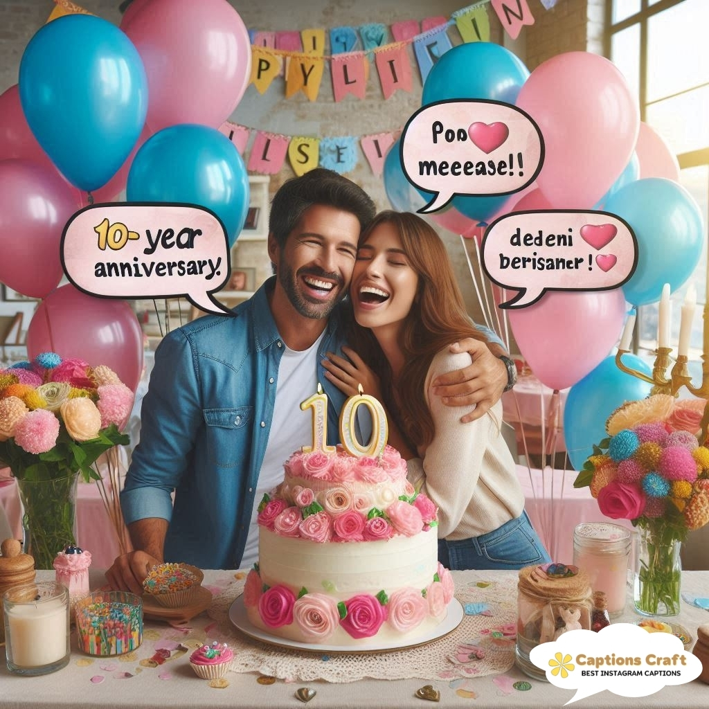 123+ Sweet 10 Year Anniversary Captions For Instagram And Quotes To Mark Ten Beautiful Years