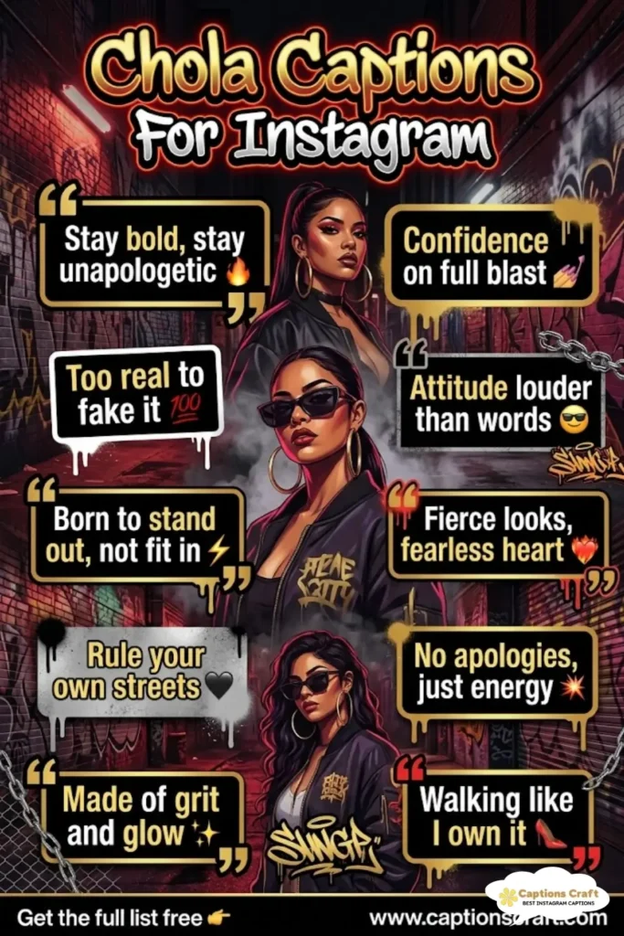 143+ Fierce Chola Captions For Instagram And Quotes For Confident Vibes