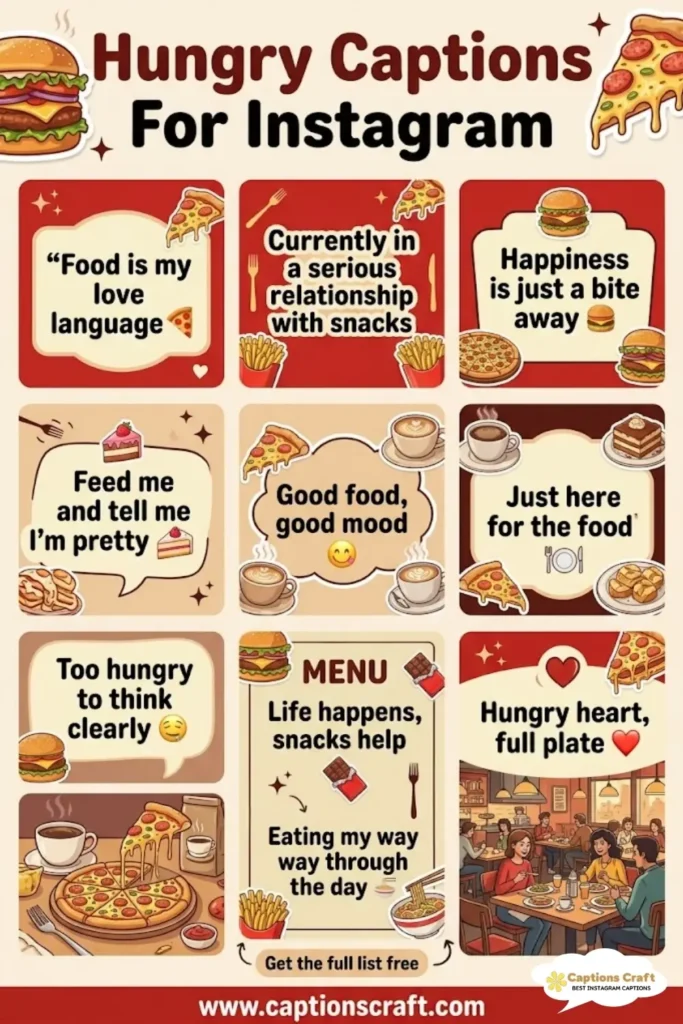 139+ Irresistible Hungry Captions For Instagram and Quotes That Will Make You Crave More