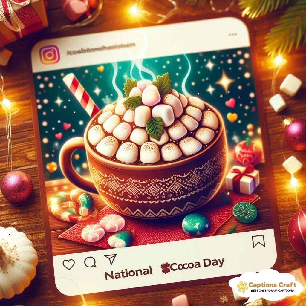 Warm National Cocoa Day Captions For Instagram Fun