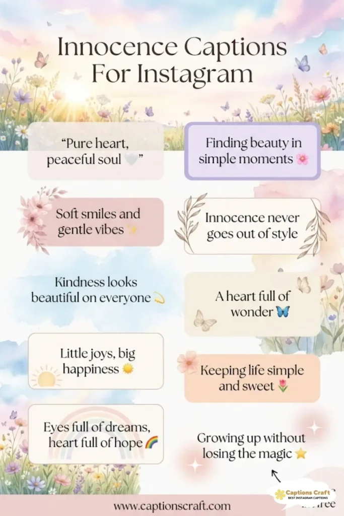 137+ Pure Innocence Captions For Instagram And Quotes That Spark Joy and Delight