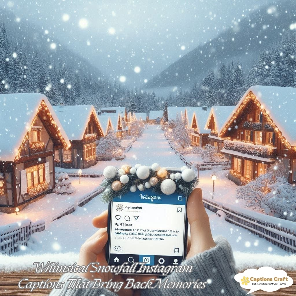 137+ Magical Snowfall Captions For Instagram and Quotes to Spark Joy
