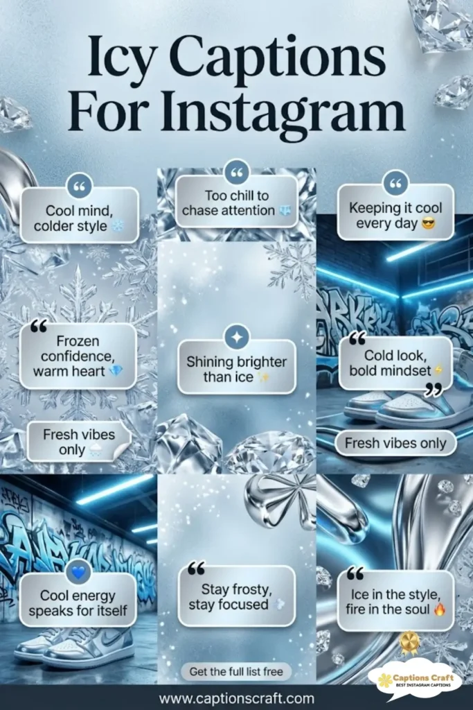 149+ Chill Icy Captions For Instagram And Quotes to Freeze Your Followers in Awe in 2026