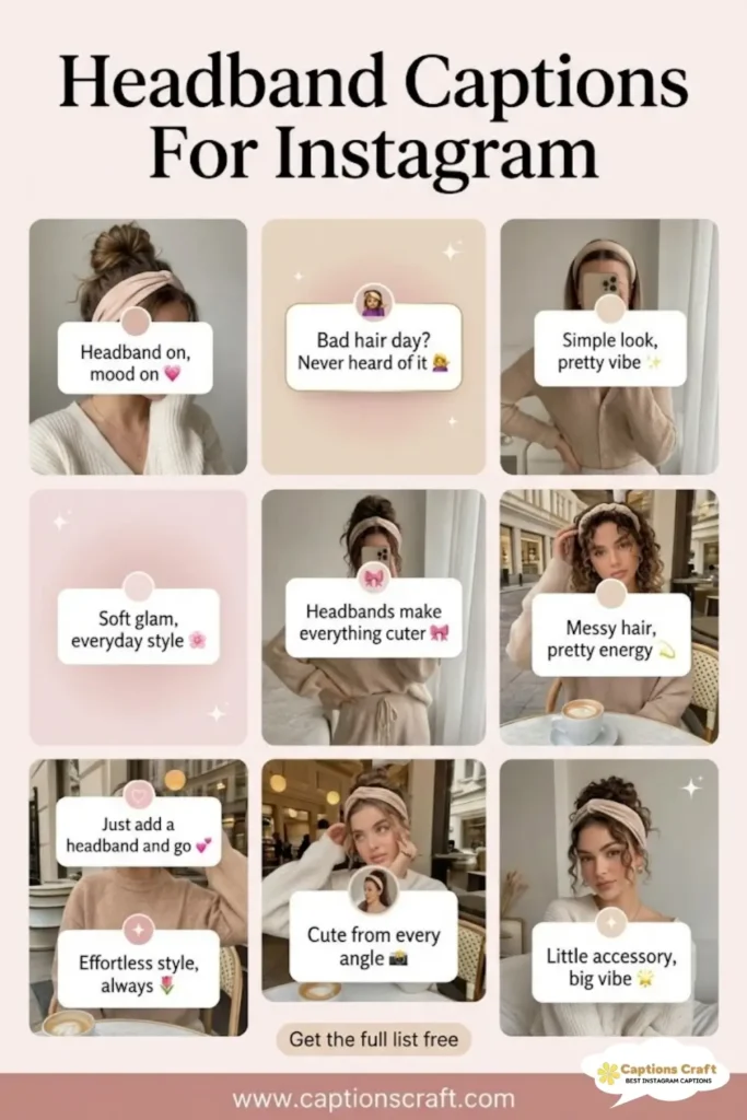 135+ Creative Headband Captions For Instagram And Quotes That Shine Bright