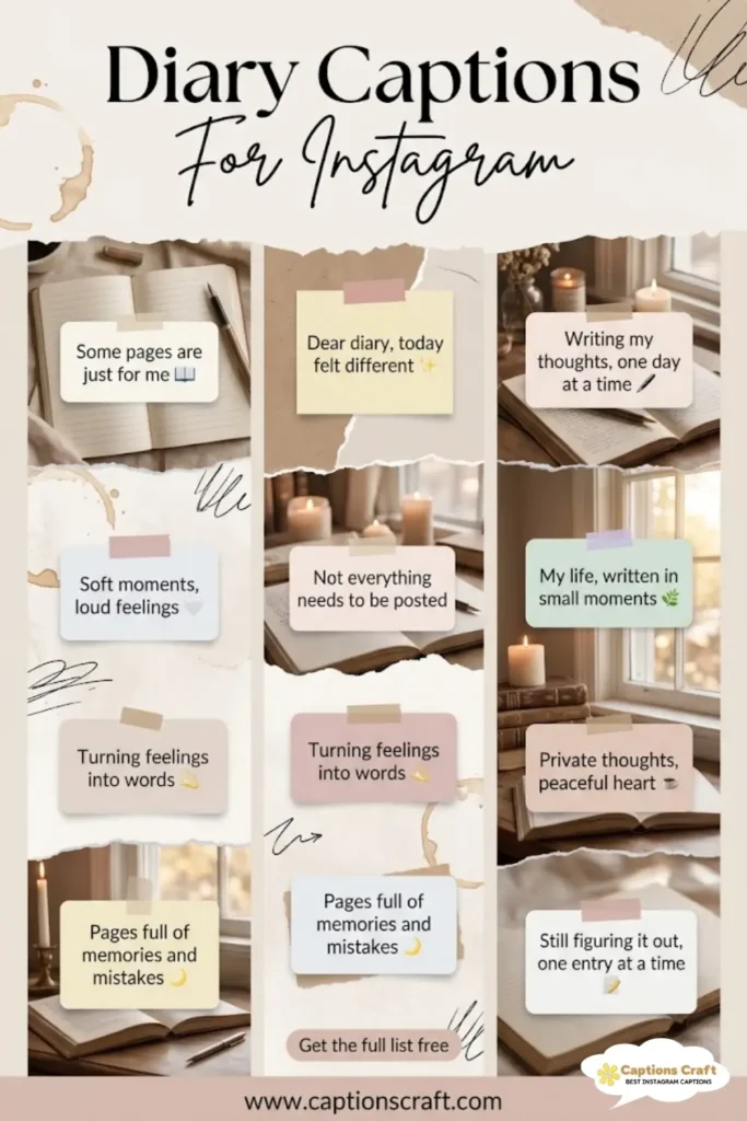 Express Yourself with 127+ Diary Captions For Instagram and Quotes That Inspire Joy