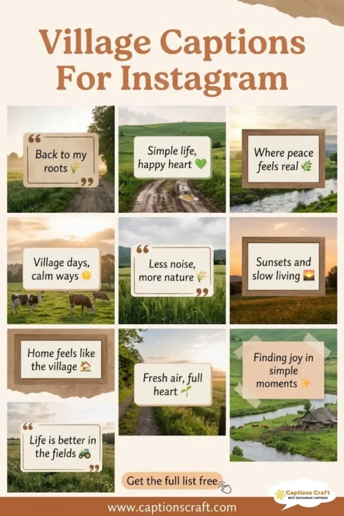 139+ Essential Village Captions For Instagram That Spark Curiosity and Inspiration Quotes