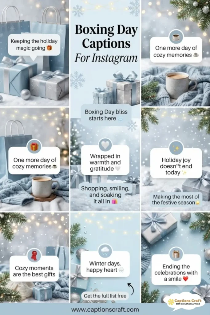 125+ Fun Boxing Day Captions For Instagram and Quotes To Keep The Cheer Going in 2026