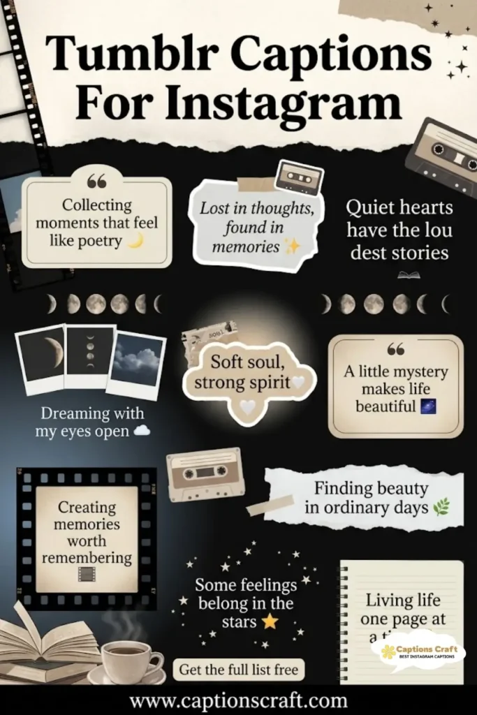 127+ Unforgettable Tumblr Captions For Instagram That Spark Curiosity And Inspire Quotes in 2026