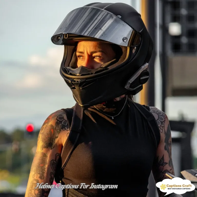 Helmet Captions For Instagram